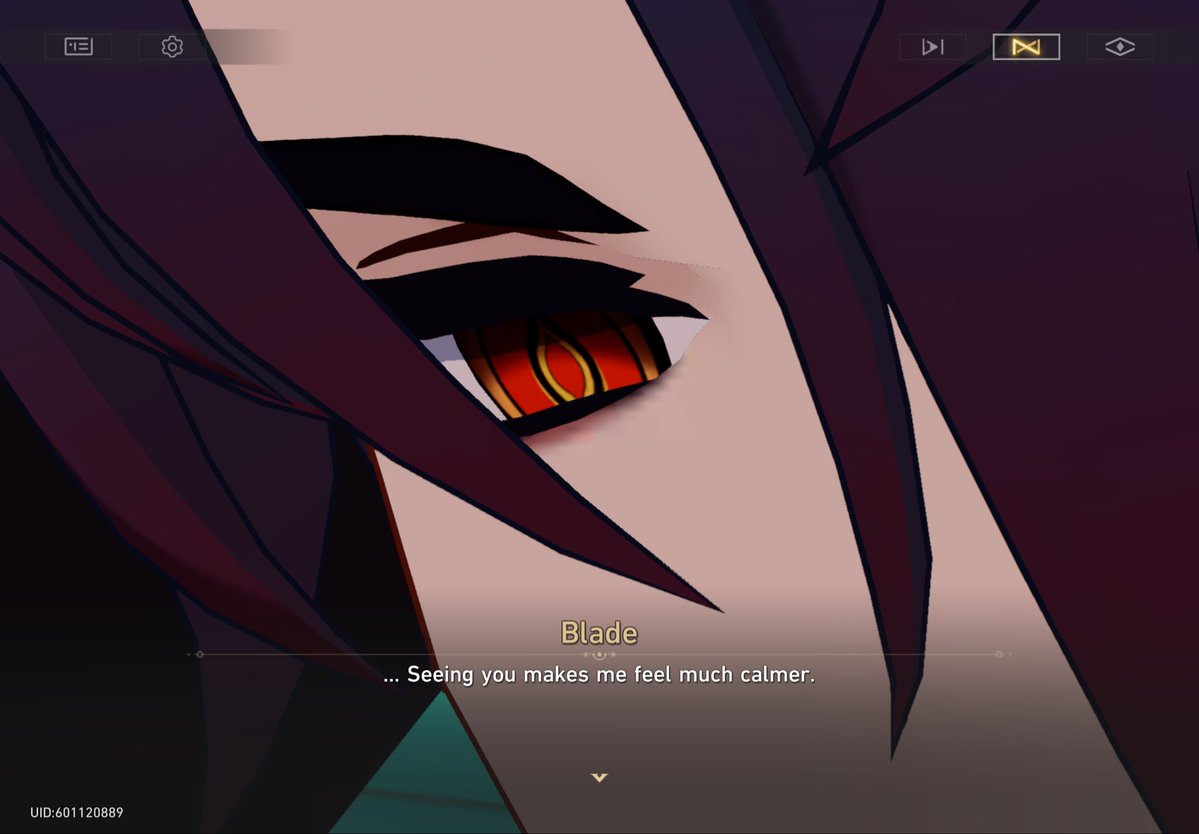 Justice for Kafka, her full companion mission is her trying to calm Blade tf down with her spirit whisper and it leaves her vulnerable enough to ask us to guard her for the whole duration.

Meanwhile for DH to do that just stands there like 🧍and Blade is like “I’m good 👍”