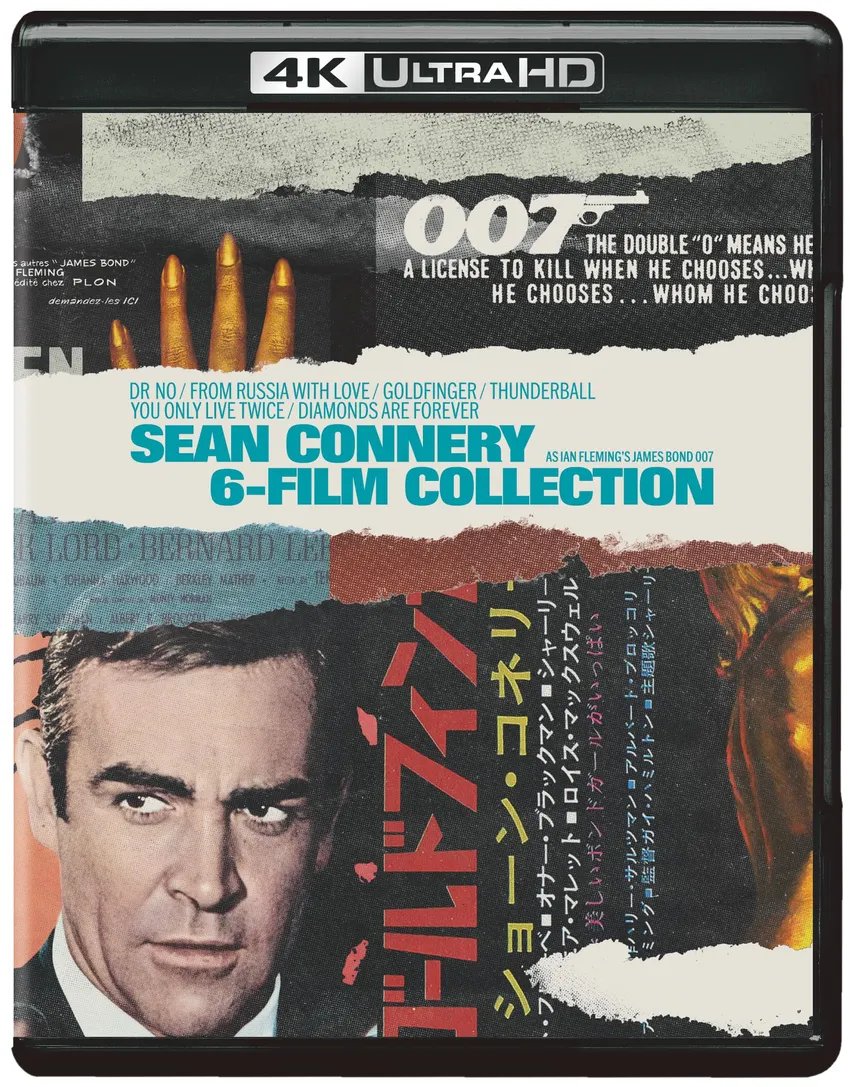 MarcusMMcIntyre's tweet image. The Sean Connery 4K #Bluray James Bond set comes with a cover that I like. It's different. It's new. I hope something like this occurs with the other sets.

#JamesBond #SeanConnery #4KBluRay