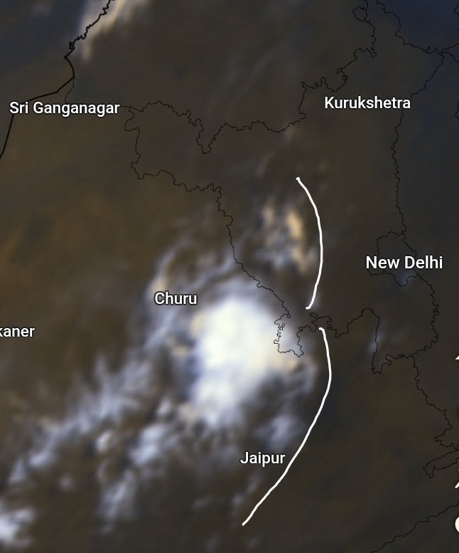navdeepdahiya55's tweet image. It's expected to be a hot Saturday afternoon with maximum temperatures around 43°c in #Delhi. 
Chances of isolated evening thunderstorms in parts of #Haryana north #Rajasthan &amp;amp; #Delhi. Considering the low coverage of rains only lucky one's to experience rains today.
#DelhiRains