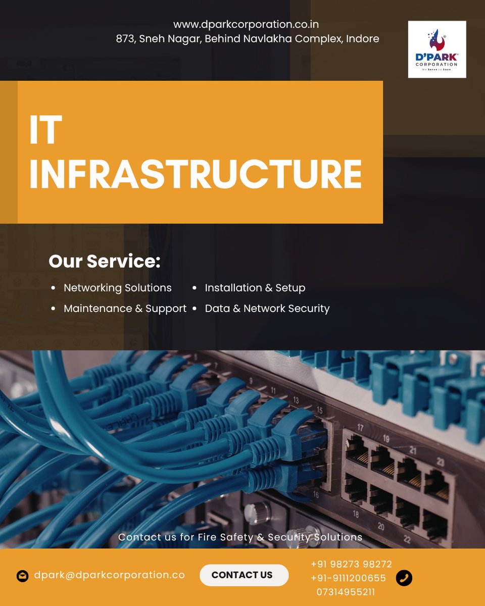 DPARKCorp's tweet image. Building the backbone of your business.  

From seamless networking to robust data security, we provide end-to-end IT infrastructure solutions designed for reliability and growth.

#ITInfrastructure #NetworkingSolutions  #CyberSecurity #BusinessGrowth #DParkCorporation