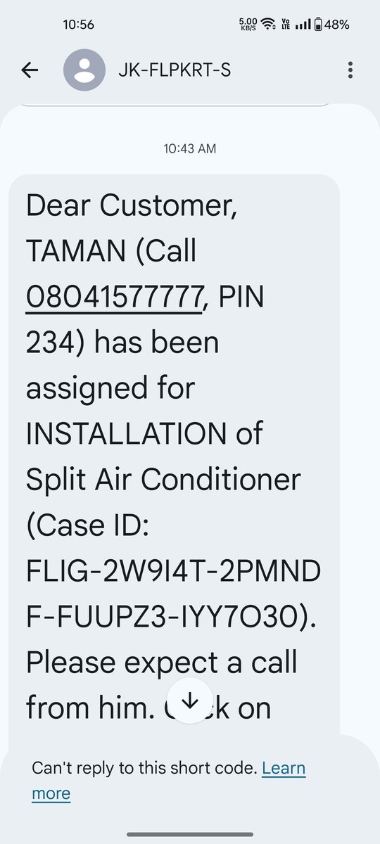 jaindeepak1992's tweet photo. Respected Sir @_Kalyan_K I have buy one ac from @Flipkart but everyday they r giving me date from 22 apr 26 to till 25 apr 26 and  never pick any call I m getting panic everyday and date of cancel order is 26 apr 26 how will I contact pls support  @_Kalyan_K @GodrejAppliance 🙏🙏 https://t.co/y1aQmV80pX