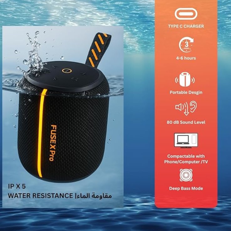DitCompany's tweet image. Fuse X Pro Portable Wireless Bluetooth Speaker –10W, RGB Light, Waterproof, Deep Bass, Portable Sound System for Home, Outdoor, Party Use 7+ Hours Playtime &amp;amp; Sleek Design, Black
#portable #wireless #bluetooth #waterproof #speaker #Deep #bass