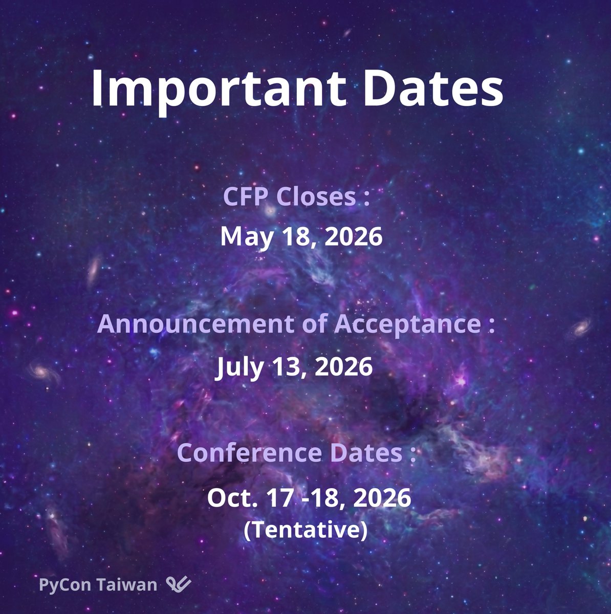 PyCon Taiwan tweet media