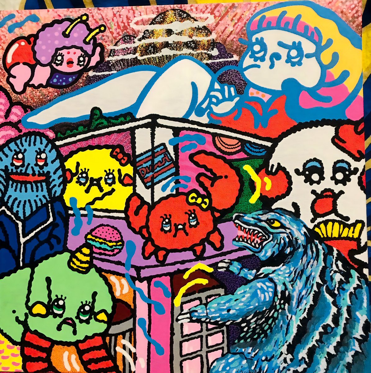fukuhanao's tweet photo. "しいたけ村桟敷"

完全完成バージョン

🔥🍄🔥🍄🔥🍄

canvas 300mm×300mm https://t.co/Jc4SVqaCWK