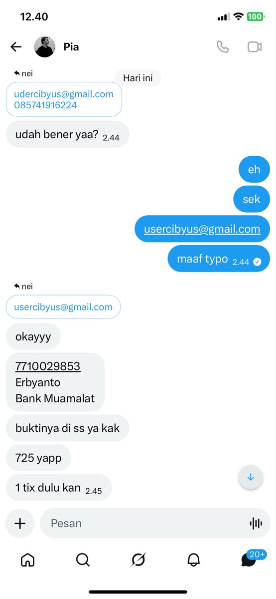 poptccorn's tweet photo. WARNING ⚠️⚠️ SCAMMER TICKET DANIEL CAESAR JAVA JAZZ !!!

AN ERBYANTO BANK MUAMALAT https://t.co/6rdWJI3V8E