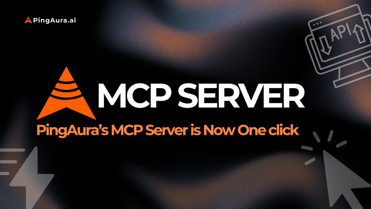 pingaura_ai's tweet photo. PingAura is now a one-click connector in Claude, Claude Desktop & Cursor 🚀

With our newly upgraded #MCP server, you now just need to paste a URL, approve, done.
No need for API keys or configs.
Grant permissions (read and/or read+modify) on a team-level connection. 
It’s built for real workflows, not solo hacks.

What this unlocks:
• Zero-friction onboarding leads to faster activation, less drop-off
• The MCP server is secure by default. There's no key leakage risk
• It is multi-team ready. You can connect the right workspace, not just “an account”
• Existing API setups will keep running untouched
• PingAura becomes part of how teams actually operate inside #AI, not a separate system

Just another update to accelerate you #marketing ops and to #monetiseAI :)
