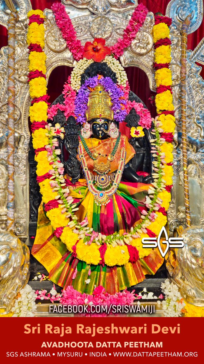 SgsSwamiji's tweet image. • Sri Raja Rajeshwari Devi •

Avadhoota Datta Peetham, Mysuru
25 Apr 2026
#devi #rajarajeshwari #sgsswamiji