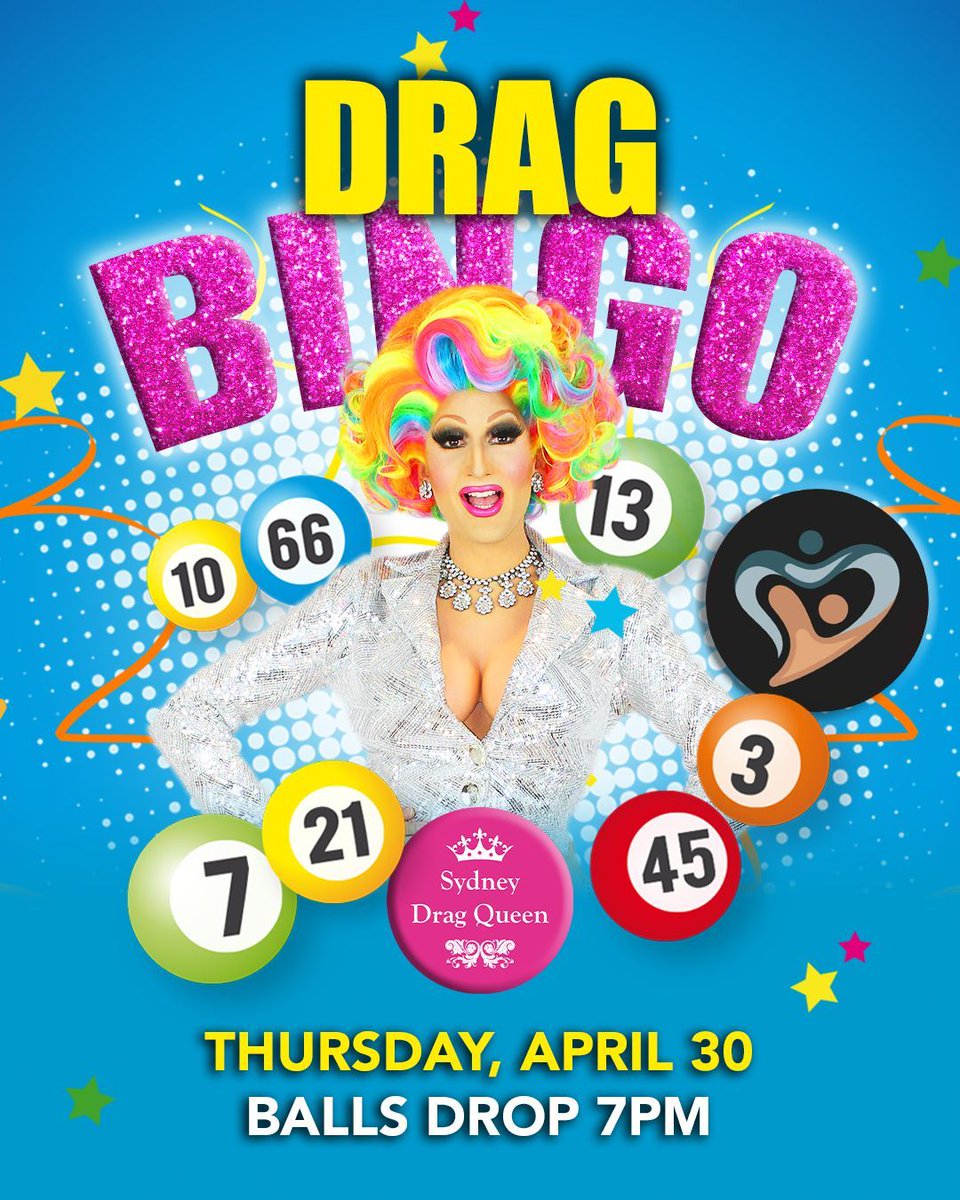 Join us for DRAG BINGO at The Canopy @clubrivers this Thursday APRIL 30, Darlings -- hosted by @misspradaclutch! 🤩 

Lots of prizes up for grabs! 🏆 

Reserve your spot at clubrivers.com.au/event/drag-bin… 

#sydneydragqueen #dragbingo #riverwoodevents #whatsonsouthernsydney