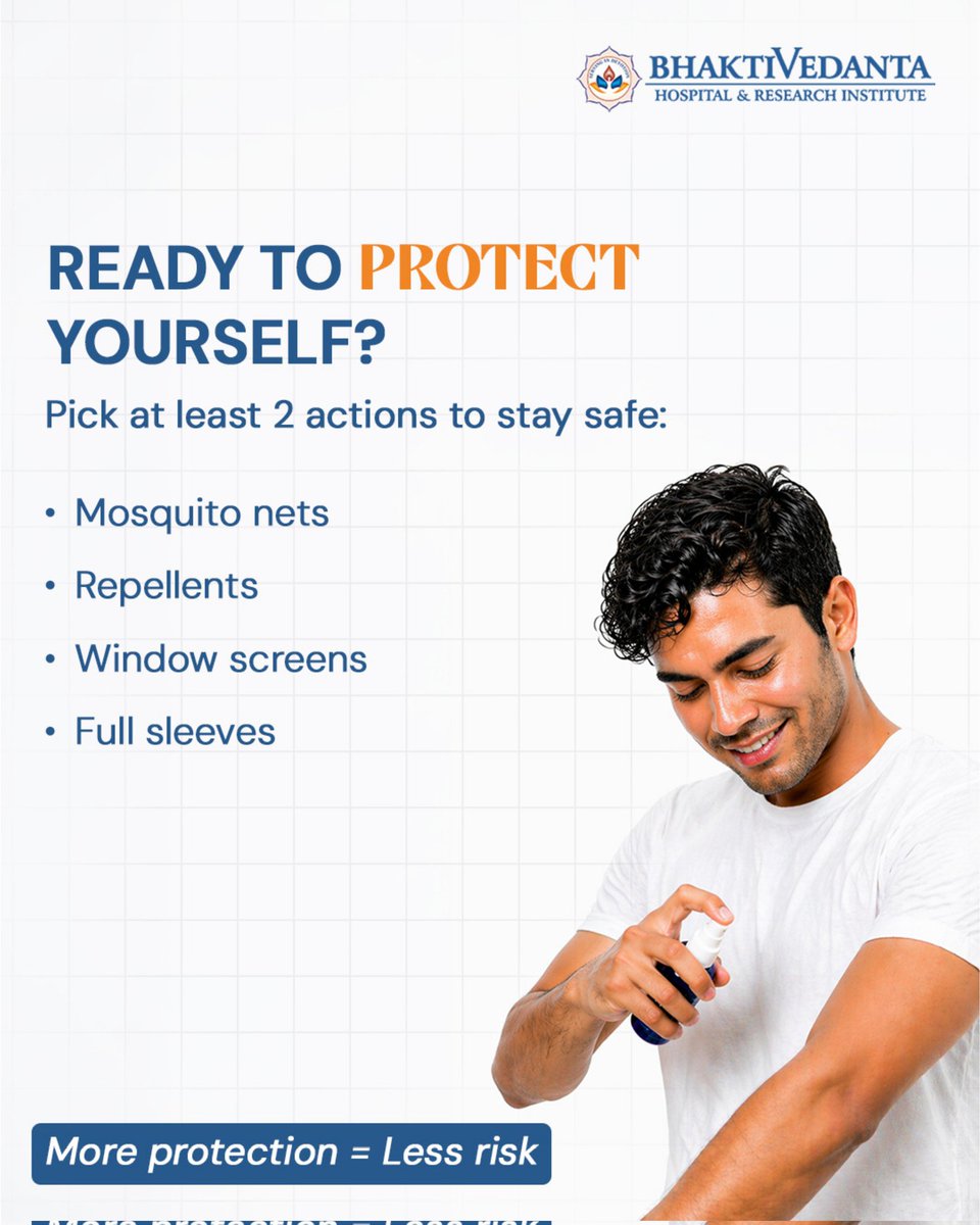 Bhaktivedanta_H's tweet image. Don’t wait for a problem to arise, be proactive and stay safe.

#MalariaPrevention #StaySafe #HealthMatters #ProtectYourself #WorldMalariaDay