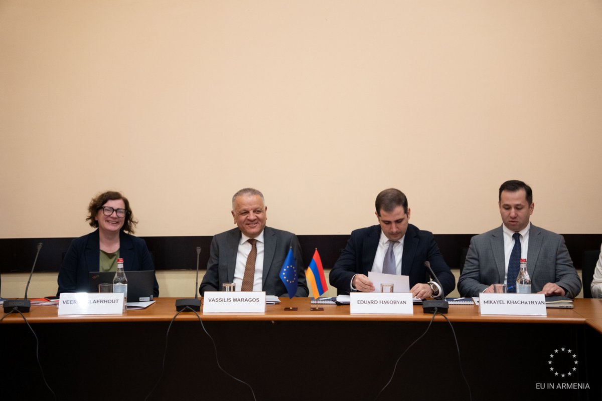 EU_Armenia's tweet image. 6th 🇪🇺🇦🇲 Customs Sub-Committee met under #CEPA focusing on
✅ Easier trade through regulatory alignment
✅ Smarter borders with modern infrastructure
✅ Stronger cooperation to tackle shared risks
A🗝️step in deepening economic ties &amp;amp; ensuring fair, secure trade. #StrongerTogether
