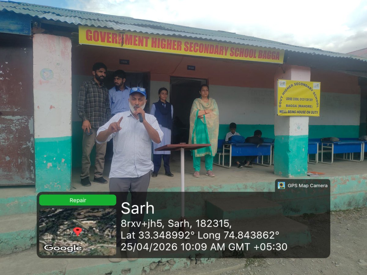 dioreasi1's tweet image. As part of the 100-day campaign under the #NashaMuktJammuKashmirAbhiyan, an awareness session was held at GHSS Bagga, where students were aware of the harmful effects of drug abuse. #SayNoToDrugs
@diprjk