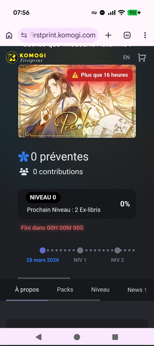 jude_fch's tweet photo. @Komogi_Edition @Hibou212 Ça fait plus d'une semaine que j'ai la même chose sur mon téléphone ! Heureusement j'ai déjà participé à toutes les campagnes qui m'intéresse ! :o Mais je vais essayer en navigation privée aussi pour voir l'avancement de la campagne ! https://t.co/n33C1myJIs