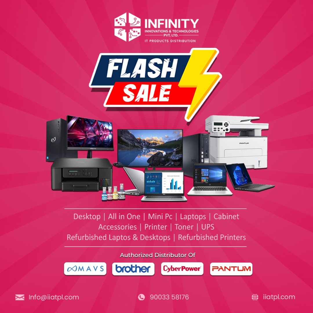 iiatpl's tweet image. Upgrade your setup today 💻
Flash Sale now live - don’t miss it ⚡

#FlashSale #TechUpgrade #Deals #TechOffers #Laptop #Desktop #OfficeSetup