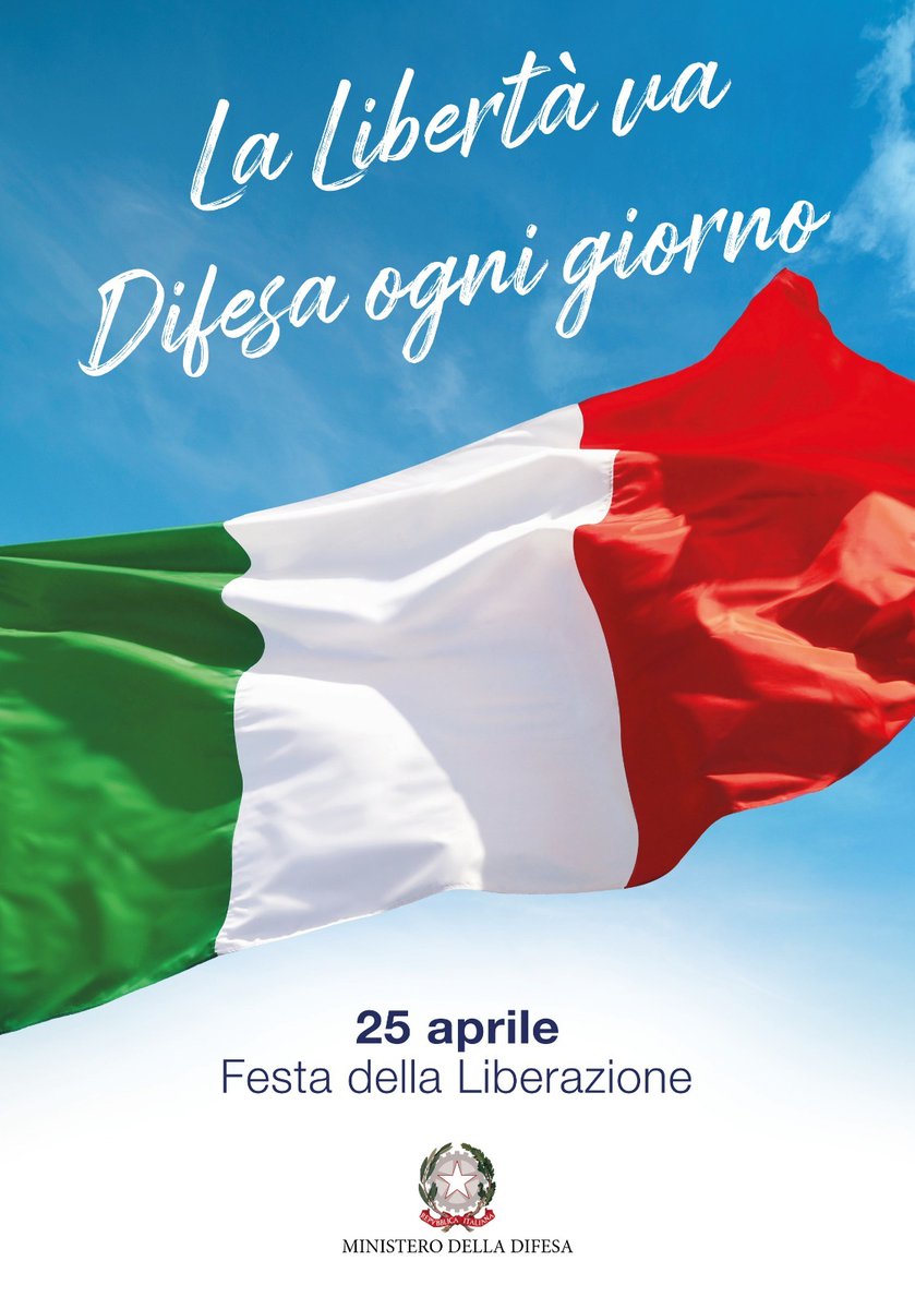 81° Anniversario della #Liberazione
"La libertà va Difesa ogni giorno"
Buon #25aprile🇮🇹

A breve la cerimonia di deposizione di una corona d’alloro all’Altare della Patria da parte del Presidente Sergio #Mattarella, accompagnato dal Ministro <a href="/GuidoCrosetto/">Guido Crosetto</a>.
🔴📹 Segui la diretta