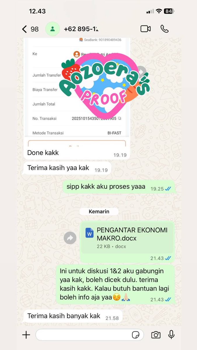 aozoeraa's tweet photo. 📌OPEN JASA JOKI TUGAS UT UNIVERSITAS TERBUKA | TUTON DISKUSI 

- HANDLE AKUN TUTON✅
- DISKUSI SESI 1-5 &amp; TUGAS 1-3✅
- JAWABAN FORMAT RAPIH✅
- TESTI BANYAK DI PINNED✅
- FEE NEGOTIABLE✅

dm / fsr whatsapp : https://t.co/ZfdqvfSzWD 27 https://t.co/bUF2HDwFji