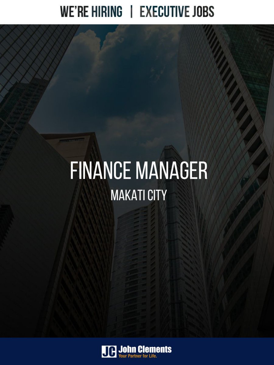 johnclementsph's tweet image. We’re hiring—join our team!

We’re looking for a dynamic professional ready to take ownership of financial strategy and drive business growth.

🔗  View Job in our Bio!

#HiringNow #CareerGrowth #JobAlert #JobsPH #ApplyNow