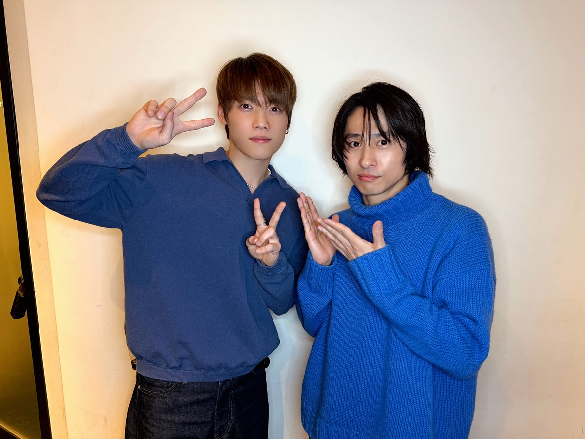 official__INI's tweet image. [📸] 260426
Fm yokohama
「ヤマハ発動機 presents Sunday Ride with Ken」

#木村柾哉 が出演しました🐉

#三宅健 (@kenmiyake_idol) さんと📸

ありがとうございました！

@sunraiken_847
#三来軒🍜
#INI #Todays_INI