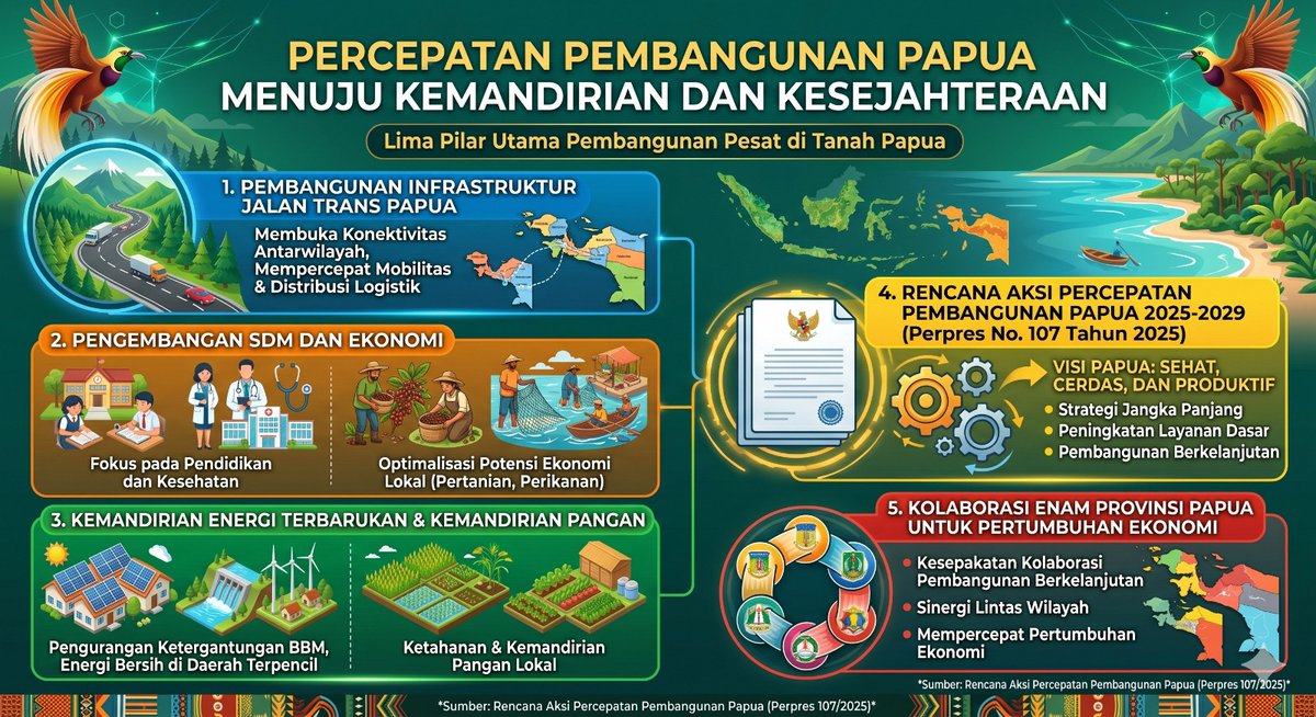 vionalubis2's tweet image. Konektivitas adalah kunci kemajuan! Melalui Pembangunan Papua di sektor infrastruktur, khususnya Jalan Trans Papua, distribusi logistik dan mobilitas antarwilayah kini semakin cepat, mudah, dan terjangkau.
#Papua #Indonesia