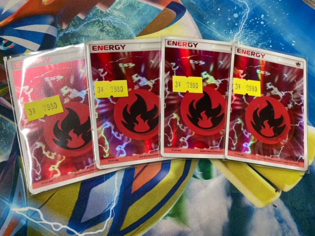 ポケモンカード　ホロンエネルギー炎 3枚セット 🔥大人気 炎ホロンエネルギー入荷しました🔥 いつも入荷しても直ぐに