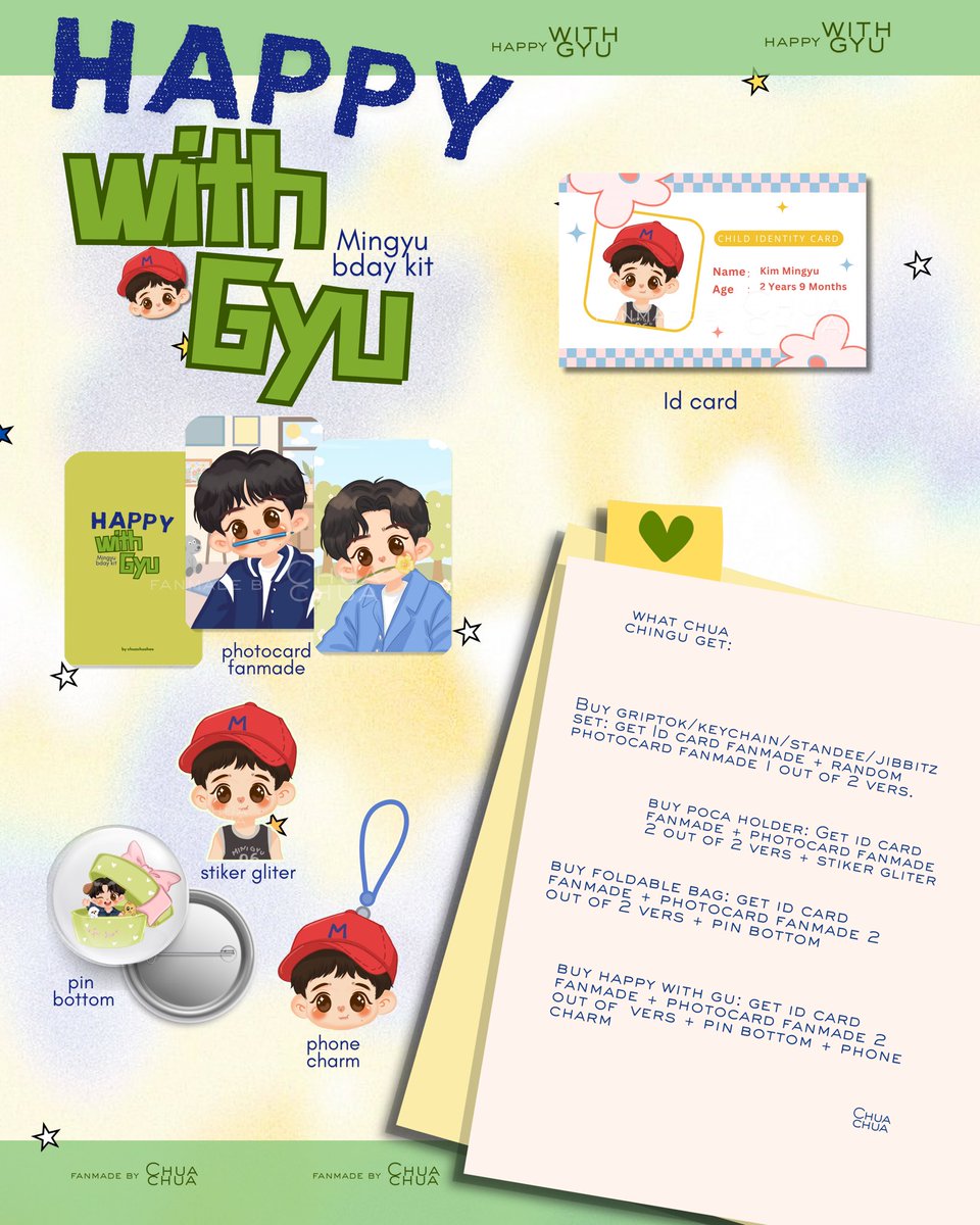 chuachua! PO Mingyu bday Kit tweet media