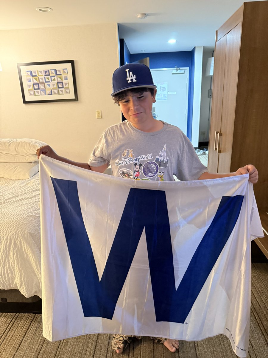 scooz33's tweet photo. @MBDChicago @Cubs I’m in LA going tomorrow. My Grandson is a Dodgers fan…WE WON lol https://t.co/5yZcPtmP3L