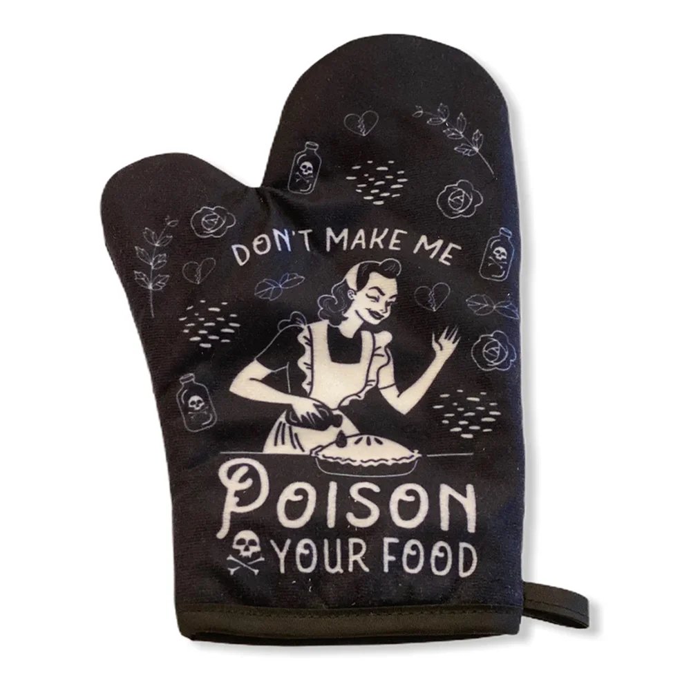 SpiteVtuber's tweet image. I just received Halloween Don't Make Me Poison Your Food Oven Mitt - 1pcs / 18x29cm by Rags n Rituals from hylian_nomad via Throne. Thank you! throne.com/spitevtuber #Wishlist #Throne