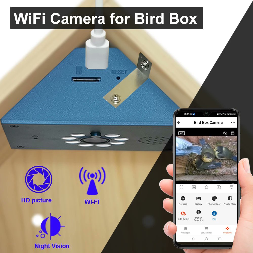 LubopsEvgen's tweet image. Tuya Smart Life WiFi Bird House Camera
s.click.aliexpress.com/e/_EJQ79sa

HD WiFi camera for bird house live view with night vision, app access in Smart Life, and plug-in power for long DIY nature watching projects.
#wifi #tuya