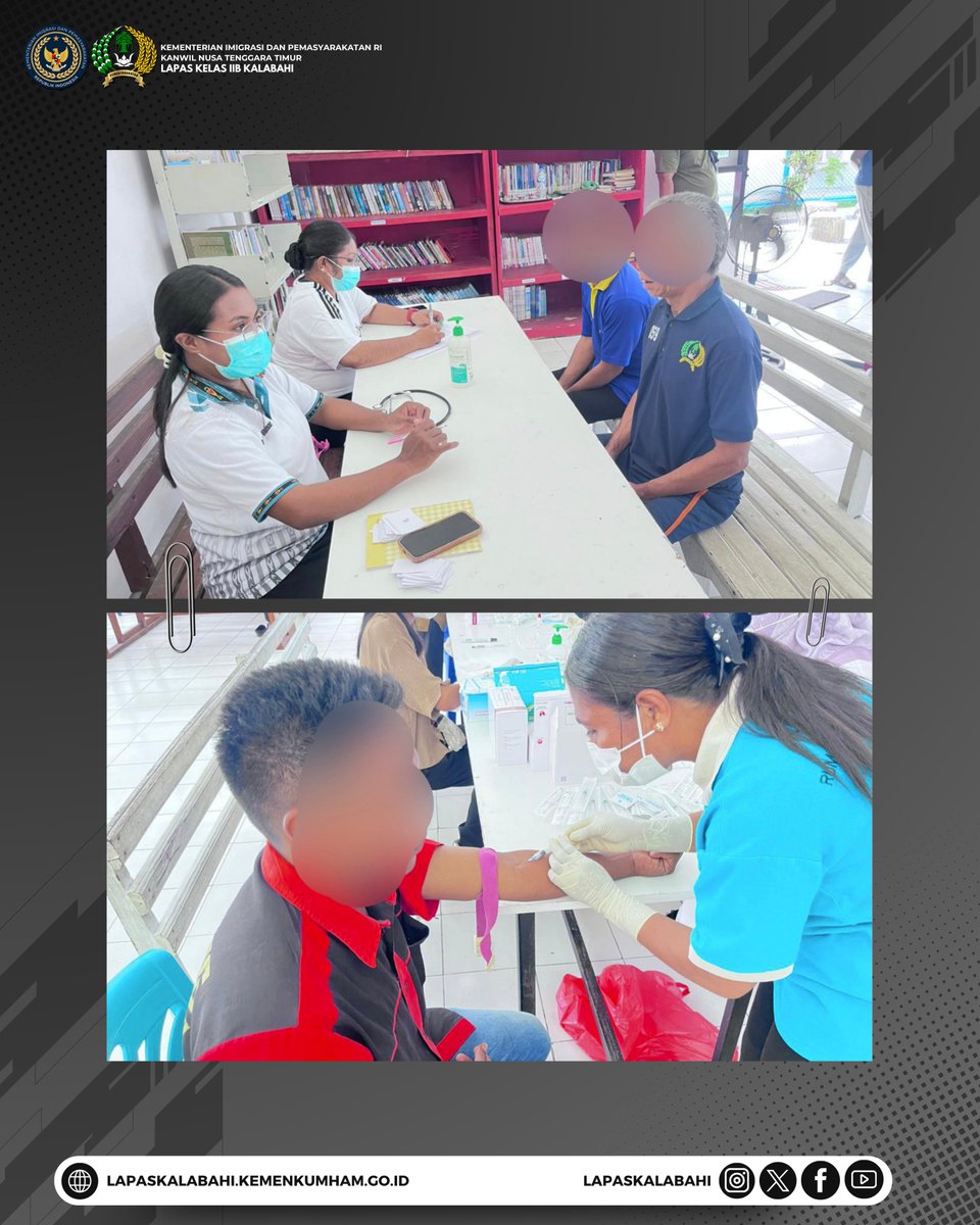 LapasKalabahi's tweet image. Gandeng Dinkes Alor dan RSB Mola, Lapas Kalabahi Gelar Skrining Penyakit Menular

Selengkapnya: lapaskalabahi18.blogspot.com/2026/04/ganden…

#LapasKalabahi 
#Kemenimipas 
#AlwaysTheBest
~ KanwilDitjenpasNTT