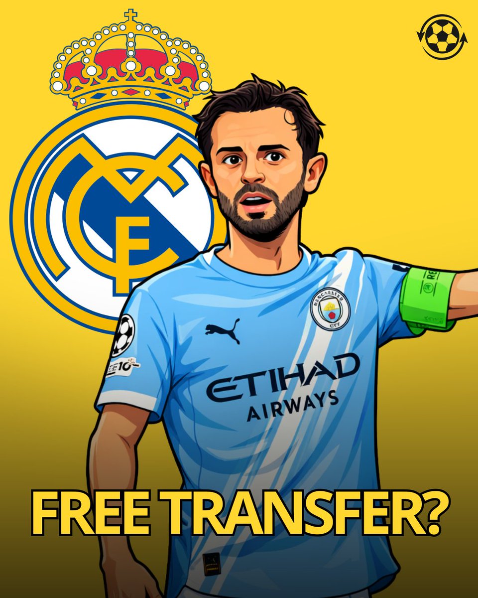 🚨 Bernardo Silva has been OFFERED to Real Madrid by super-agent Jorge Mendes ahead of the summer window. 🇵🇹⚪️

The Manchester City midfielder is approaching the final months of his contract, with his deal set to expire on June 30, when he will become a free agent. ⏳

(Source: