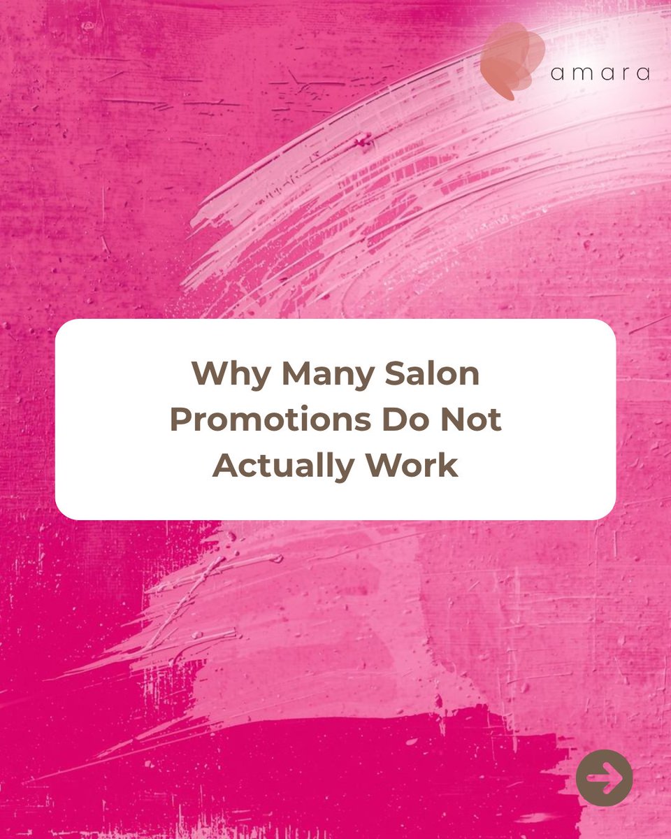 amara_scale's tweet photo. Promotions fill schedules but do not build loyalty.

Focus on value to attract the right clients and drive long term growth.

#SalonMarketing #SalonGrowth #BeautyBusiness https://t.co/amIktzHj86