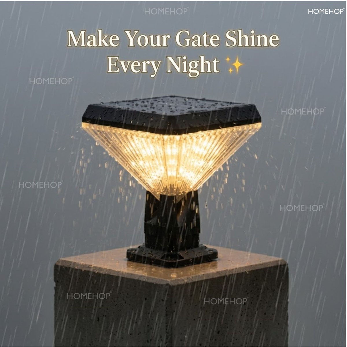 homehopindia's tweet image. Homehop Solar Gate Light 💡 — charges by day, lights up at night. Waterproof, wire-free lighting with 3 colour modes. ✨

Amazon :- amzn.to/4oyZveV

#Homehop #SolarLight #SolarGateLight #OutdoorLighting #GardenDecor #PillarLamp #WaterproofLight #HomeDecor #WirelessLight