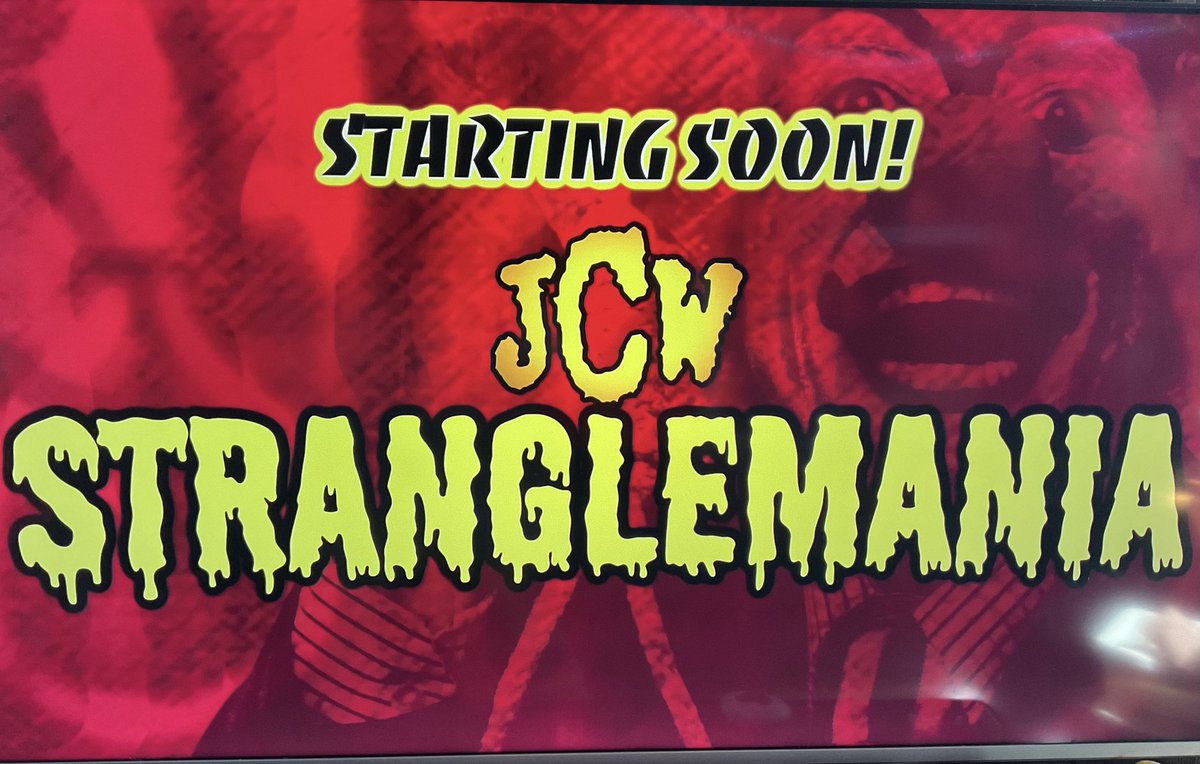 basnettdavid1's tweet photo. Tv 📺 #NowWatching Wrestling 😉
@jcwlunacy #JCWStranglemania Friday April 17th 2026 🗓
On @YouTube 👨‍💻 🇬🇧 
#KeepUpLad 🙄 #JCW #Juggalo #Stranglemania https://t.co/qSE29NR2j4