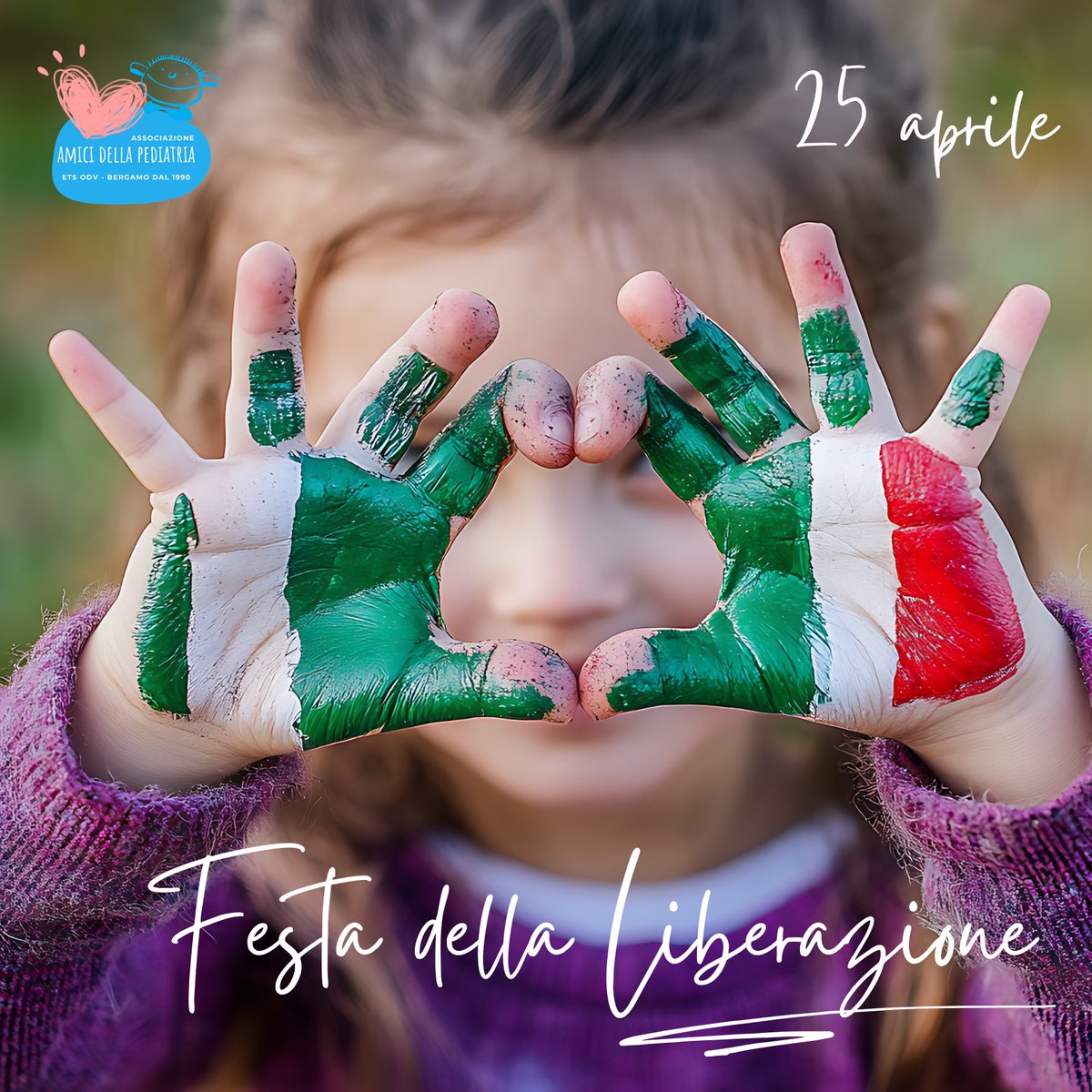 AmiciDellaPedia's tweet image. #AmiciDellaPediatria 🩵 Il Kit della Gioia - Edizione Speciale dedicato all’ #Italia 🇮🇹
Oggi è una data che profuma di storia e di futuro. 
La #libertà non è un traguardo statico, ma un esercizio quotidiano di consapevolezza.

Buon #25aprile ❣️