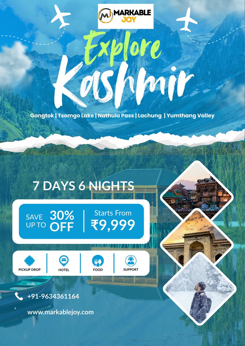 JoyfulMarks's tweet image. Explore valleys, lakes, and mountains in magical Jammu and Kashmir 🌄✨
#viral #trend #grow #popular #reach
