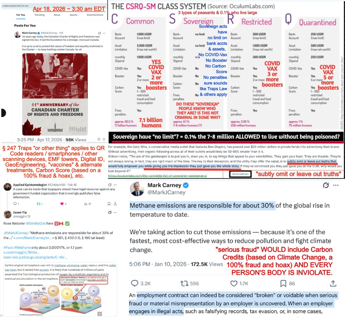 maggini_19's tweet image. Rose Webster @GetMyGist here ♀️🇨🇦.

"or anyone" ⁉️🤣🤣🤣

x.com/elonmusk/statu… 
So, when other #WomenInSTEM &amp;amp; other humans with ACCURATE #math skills CANNOT compare notes re: 3 classes of peasants via #CarbonScore &amp;amp; 💉 status .@MarkJCarney = SLAVES .@CBA_News § 247 #Traps etc.