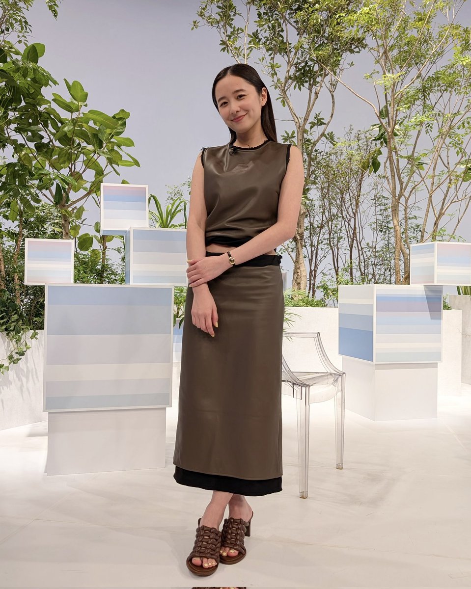 柿澤勇人 さん回の #堀田真由 さんは、 レザーのセットアップで