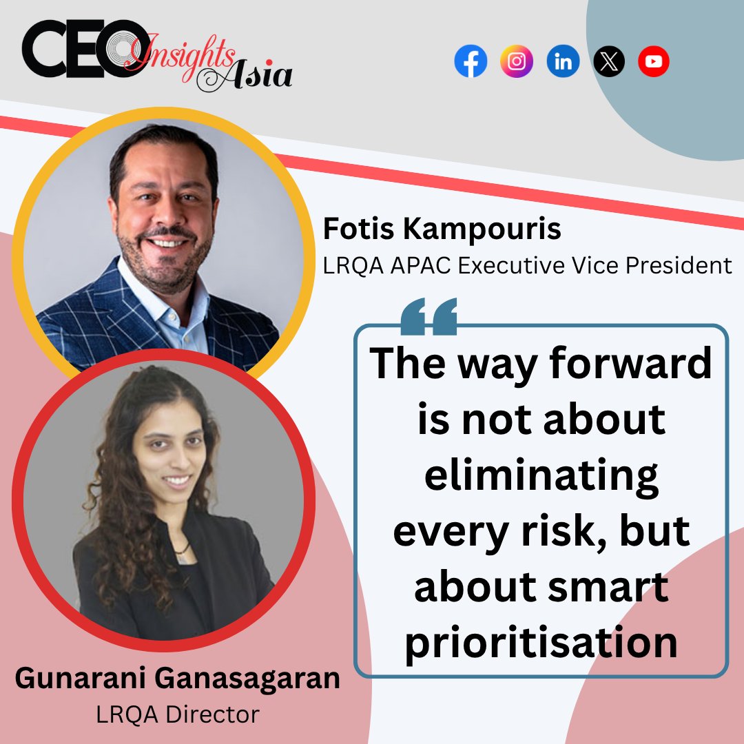 CEOInsightsAsi2's tweet image. Are you maximising your supply chain's risk management advantage?

Fotis Kampouris, @LRQA APAC Executive Vice President &amp;amp; Gunarani Ganasagaran, LRQA Director

Read More: lnkd.in/gmJycev6

#riskmanagement #globaleconomy #supplychainoperations #economicdevelopment
