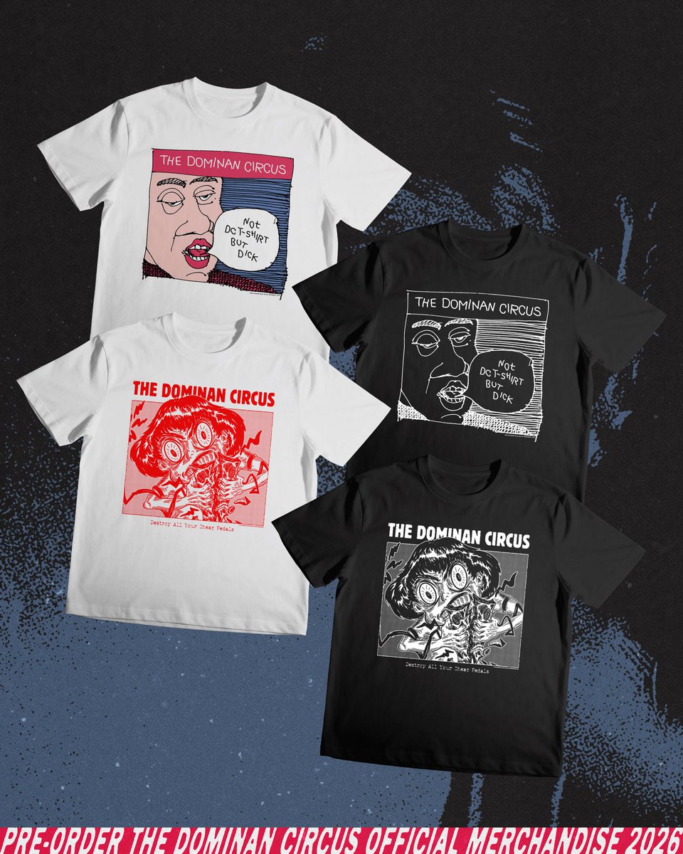 dominancircus's tweet photo. [PRE-ORER]
-
The Dominan Circus official merchandise 2026 ‘ Destroy All Your Cheap Pedals &amp; Not DC t-shirt but Dick ‘
-
Tinta plastisol di atas Stitch Heavy 16’s
Tersedia size S M L XL XXL
Pesan via whatsapp 082373891944 / DM
IDR 165.000 ( pembayaran penuh ) https://t.co/6jxYoBY757