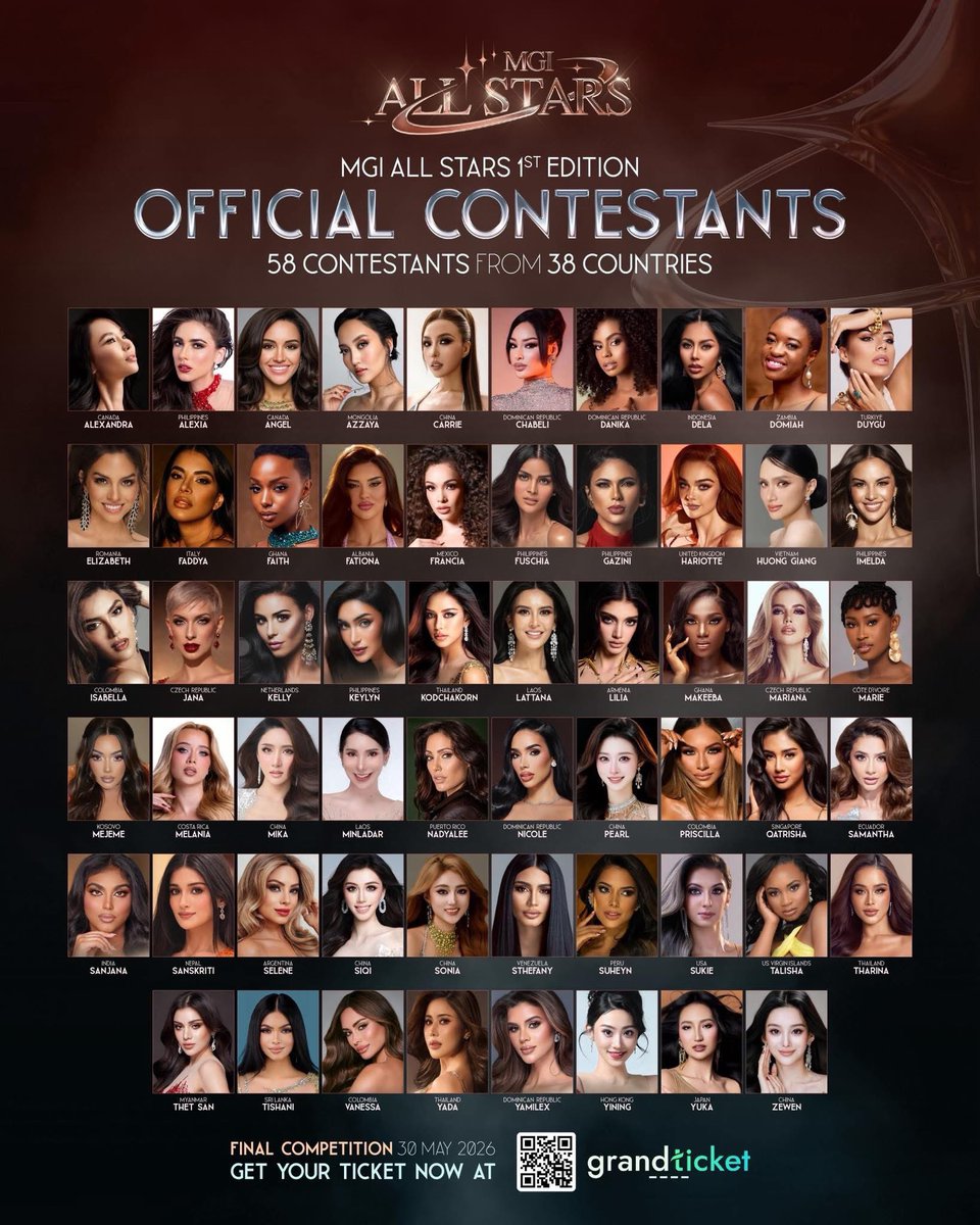 PageantWorld's tweet image. Official contestants of the first ever edition of @MissGrandInter All Stars! Can you spot your fave contestant? Who do you think will win? Shout it out! 

#missgrandinternational #missgrandinternationalallstars #pageant #pageantqueen #pageantworld