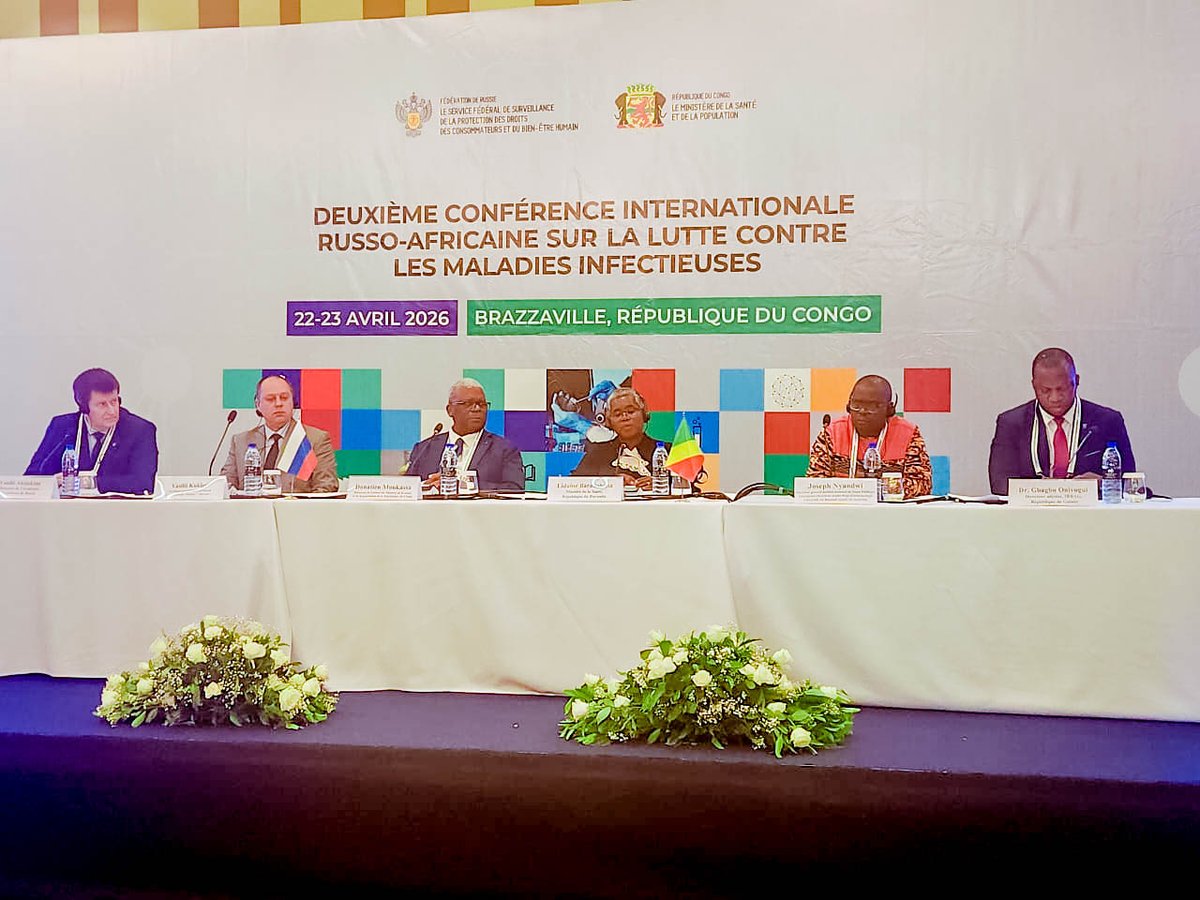 msp_burundi's tweet image. A la clôture de la Deuxième #Conférence #russo-#africaine sur la lutte contre les #maladies #infectieuses, à laquelle le #Burundi a pris part, le Ministre Dr @Lydwinebara du @msp_burundi a salué la qualité des thématiques développées ainsi que la pertinence des échanges entre les