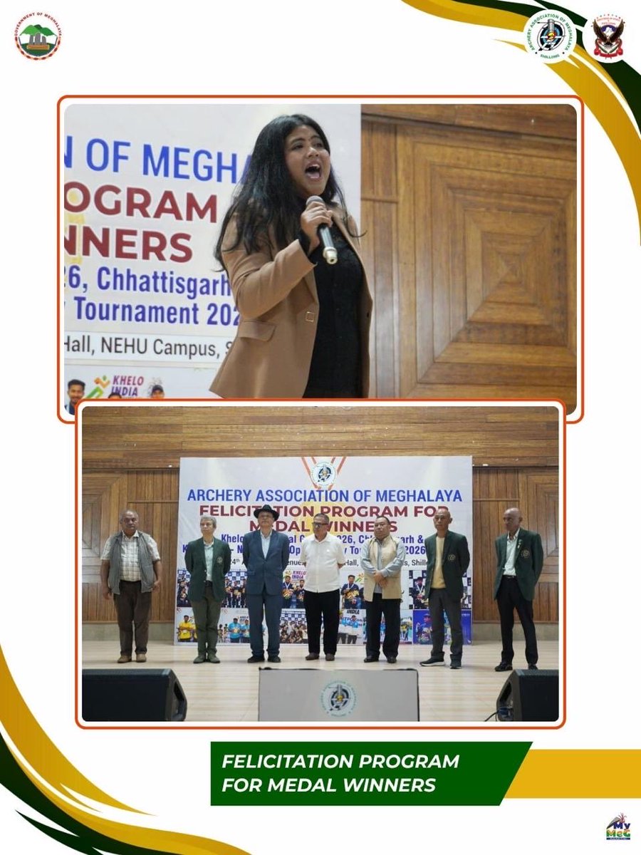 DSYA_Meghalaya's tweet image. And the Khelo India–NTPC Zonal Open Archery Tournament 2026, Shillong on 24th April, 2026

This is what Meghalaya’s sporting spirit looks like. 

#Archery #KheloIndia #Meghalaya #MeghalayaSports