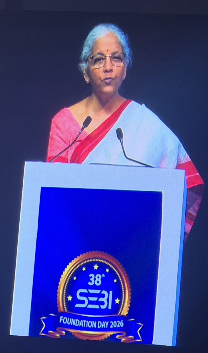 At Sebi's 38 yr foundation day celebration in Mumbai:

Nirmala Sitharaman says Sebi is using advanced AI &amp; Data Analytics to   track market manipulation !!! 

Me thinking 
Jane Street outsmarted Sebi's advanced tools?