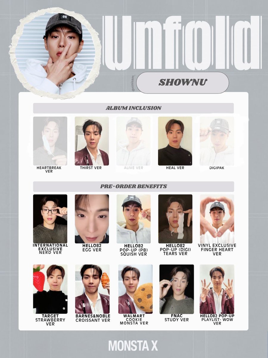 ptttds10's tweet photo. MONSTA X モネク unfold 交換

譲 画像のもの

求 ショヌ
ポストカード キヒョン

29日千葉、3.4大阪手渡し優先です
お気軽にお声掛けください！ https://t.co/Yc8fF3MgYc