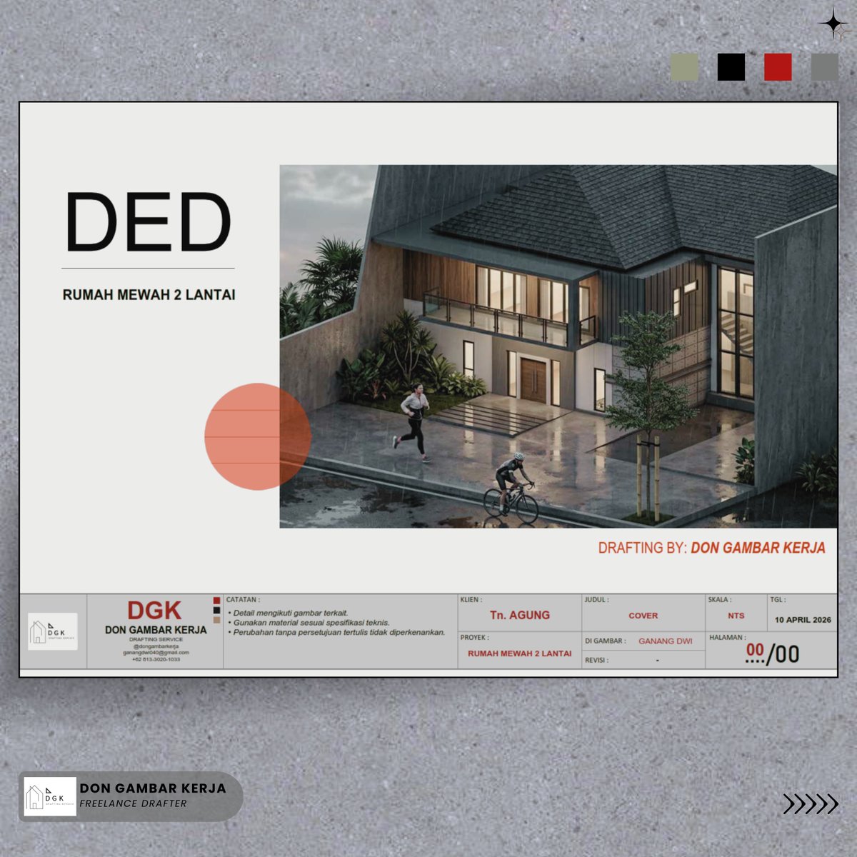 ganangdwi577676's tweet image. Rumah mewah 2 lantai
Mas Agung
----------
Design by Client
Drafting by @dongambarkerja
----------
Terimakasih 📷
----------
#drafter #freelance #autocad #arsitektur #tekniksipil #dongambarkerja