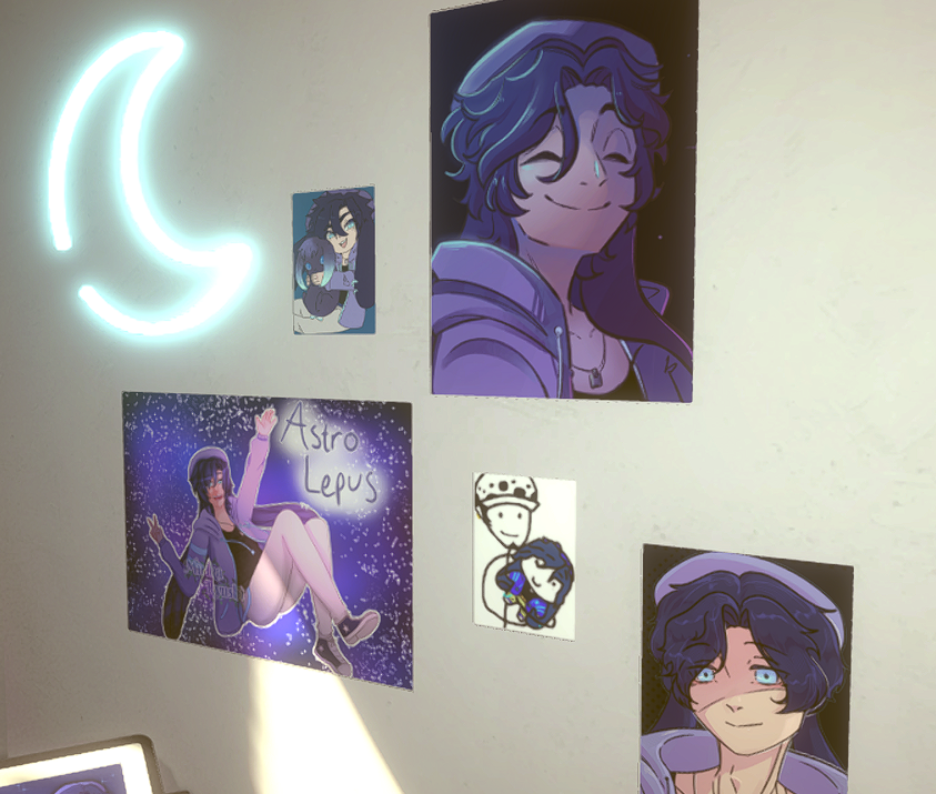 astrolepus_'s tweet image. Beautiful art on my wall, right? One hour left until our little celebration!

Art-Credits (left to right): @MirikaRyushi, @RADiculousVT, @StickTuber999, @Dilan0v0 

#VTuberEN #ENVTuber #PNGTuber #Arthoppers @goghUS