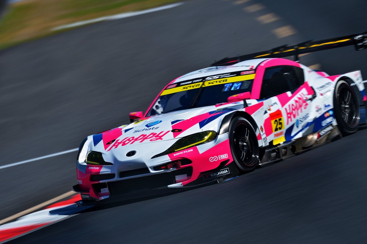 TA98_458MA's tweet image. 2026 SUPER GT Rd1
OKAYAMA GT 300KM RACE
GT300~No.25 HOPPY team TSUCHIYA

#SUPERGT2026 
#HOPPY #Schatz #GRSupra #TOYOTA 　
#松井孝允 選手
#洞地遼大 選手
#25号車の日 
#岡山国際サーキット