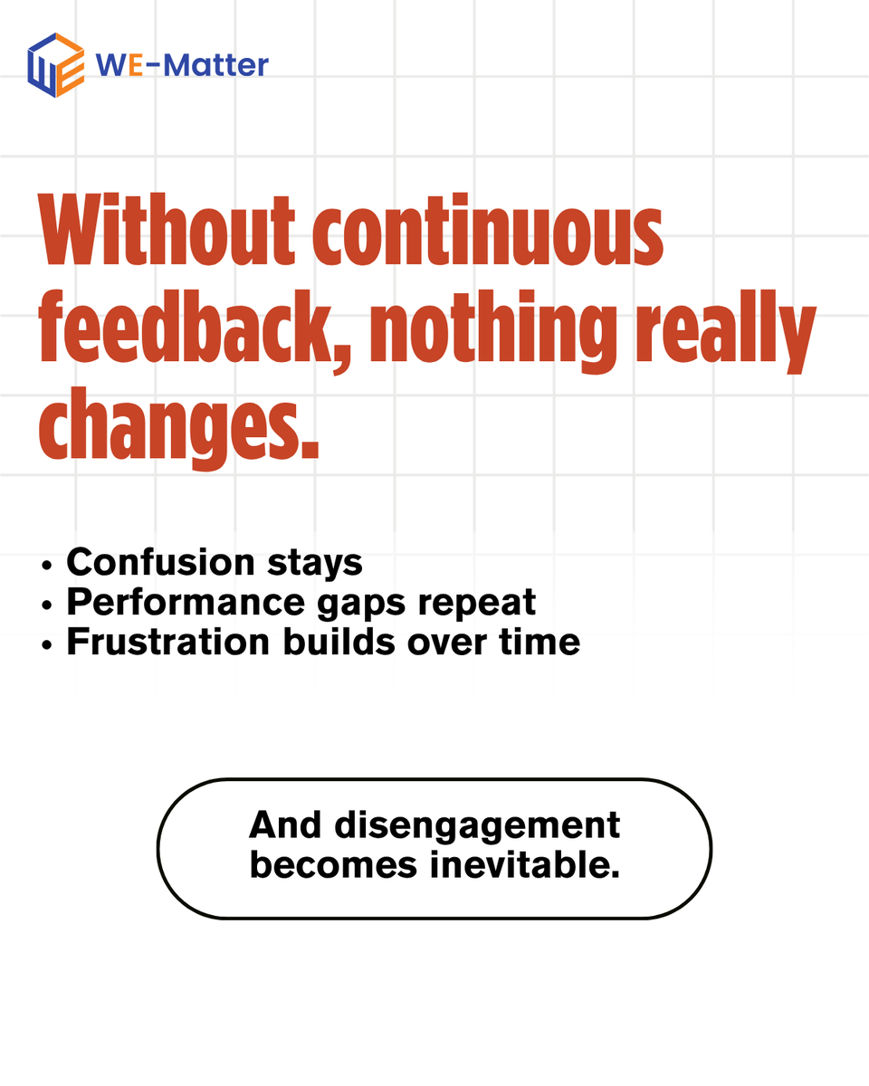 Wematter_global's tweet image. When performance feels unfair, feedback should fix it, but in BFSI, it often doesn’t.  
Late, generic, appraisal-only feedback fails to guide improvement. Gaps repeat, frustration grows, and nothing changes. 

we-matter.com/en

#BFSI #ContinuousFeedback #EmployeeEngagement