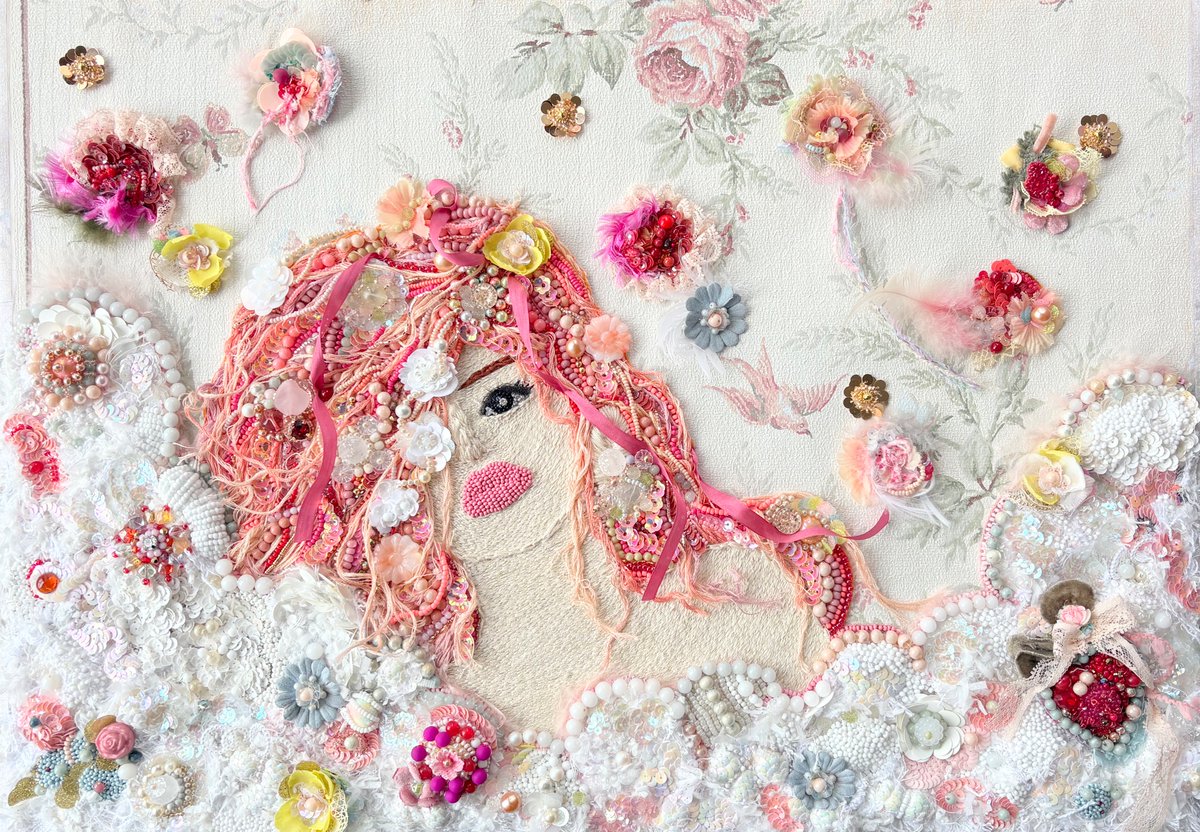 elly_blue's tweet image. 額装されたビーズ刺繍アートです。

🌸作品名
"The Cloud Sea of Memories"

🌸フレームサイズ
約55cm × 40cm × 4cm

オンラインショップで販売中

#handmade #embroidery #art #ハンドメイド #beads