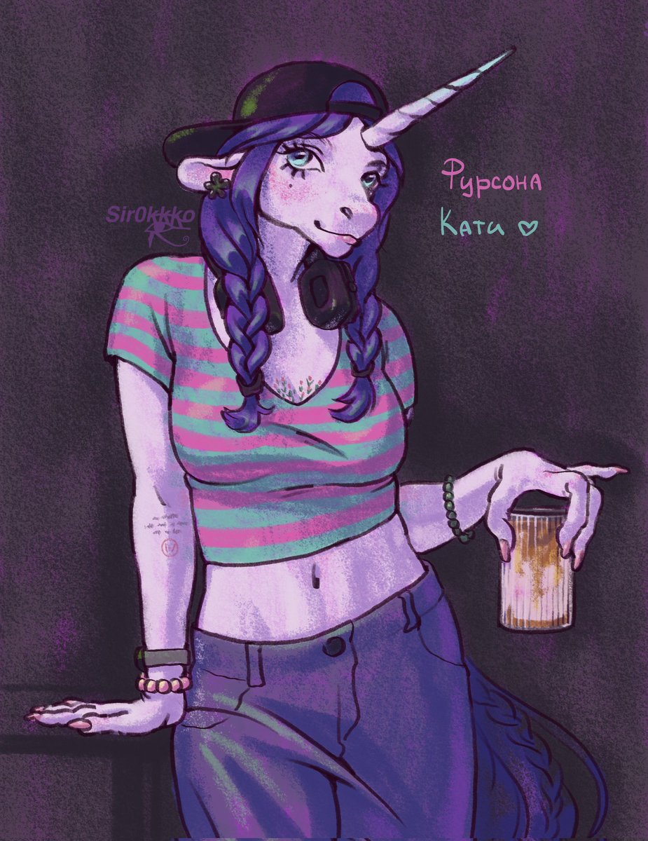 sir0kkko's tweet image. Furryfication of non furry friend #furryart #unicorn