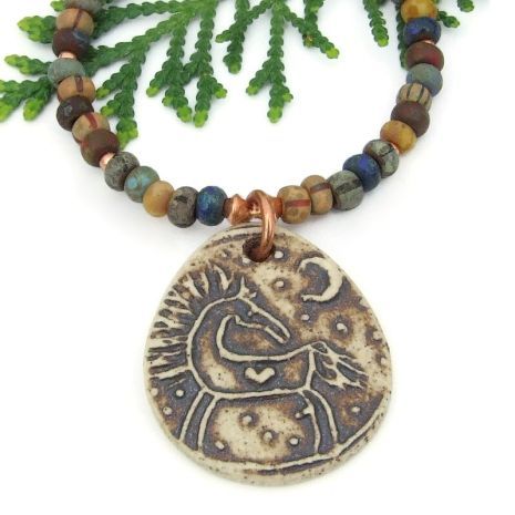 ShadowDogDesign's tweet image. Beautifully Rustic Artisan Ceramic #Horse, #Moon &amp;amp; #Heart Pendant #Necklace  via @ShadowDogDesign #ShopSmall #MothersDay #HorseLover #HorseNecklace       bit.ly/MoonHorseSD